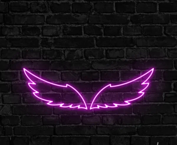 ئون نئون آلفا neonalfa neon sign angel wings neon signs