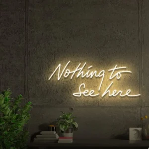 نئون نئون آلفا neonalfa nothing to see here neon signs