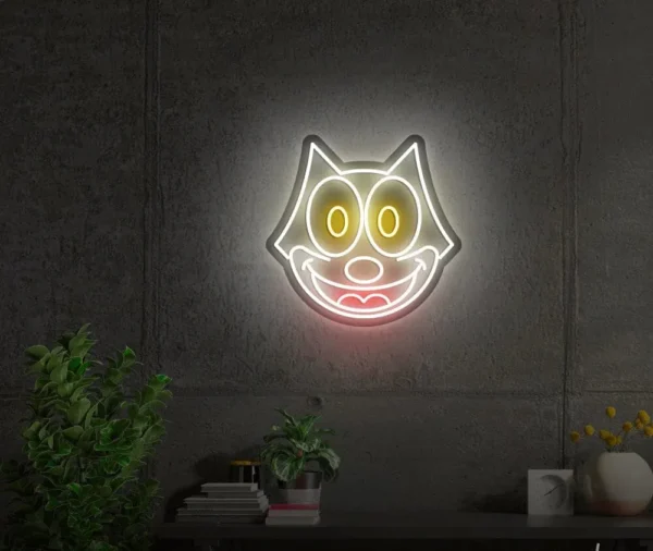 ئون نئون آلفا neonalfa neon sign cat neon signs