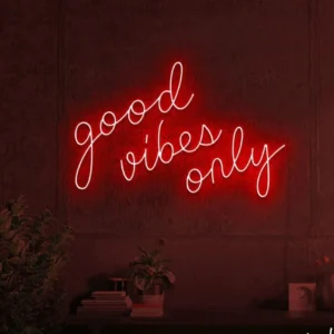 ئون نئون آلفا neonalfa neon sign good-vibes-only-neon-signs