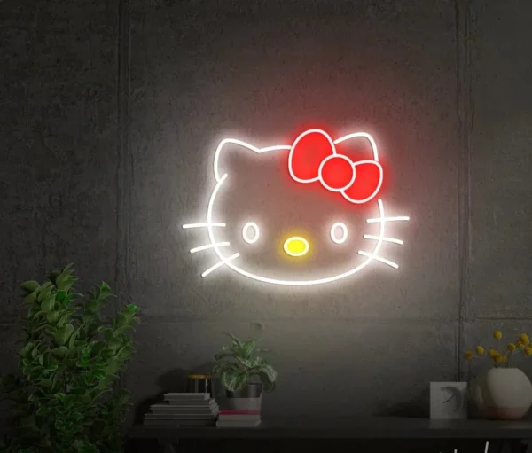 ئون نئون آلفا neonalfa neon sign hello-kitty-neon-signs