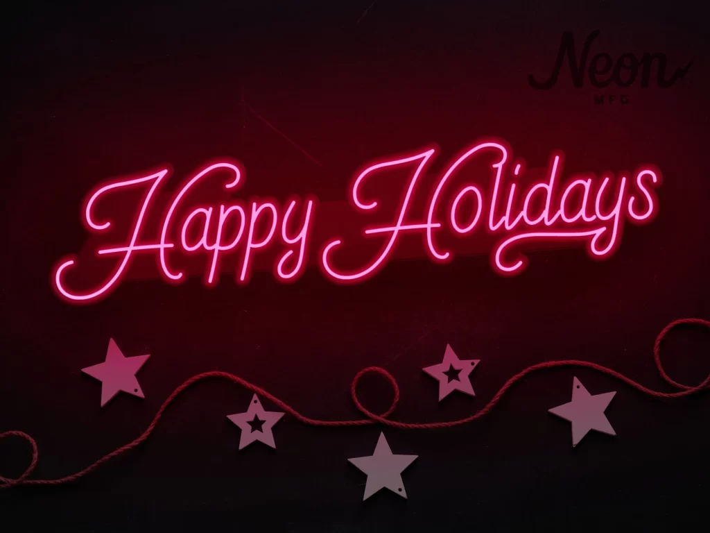 neonalfa neon sign holliday-neon-signs نئون نئون آلفا طرح نئون تعطیلات