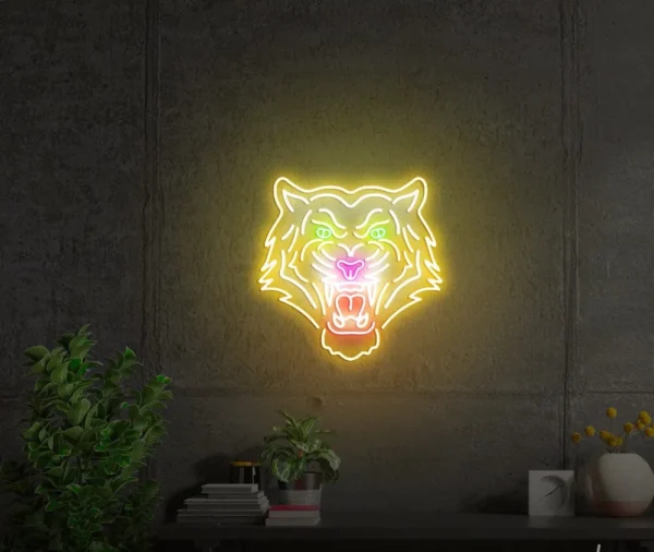 ئون نئون آلفا neonalfa neon sign tiger neon signs