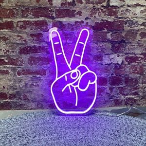 ئون نئون آلفا neonalfa neon signpeace-sign