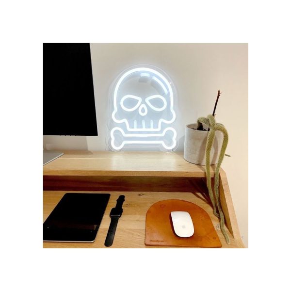 ئون نئون آلفا neonalfa neon sign Neon skull bone design