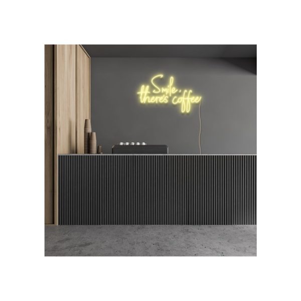 ئون نئون آلفا neonalfa neon sign smile-theres-coffee-neon-signs