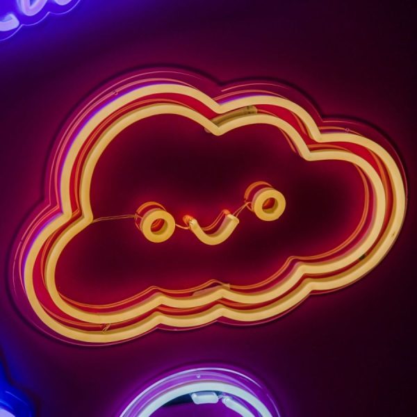 ئون نئون آلفا neonalfa neon sign Happy cloud neon