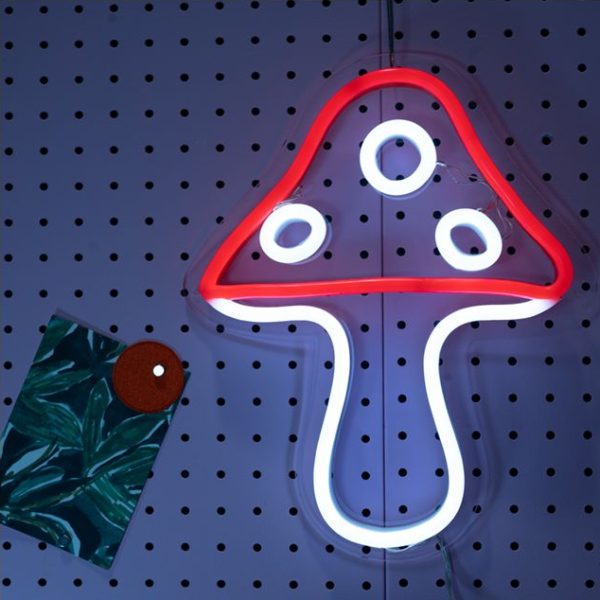 ئون نئون آلفا neonalfa neon sign Mushroom neon sign