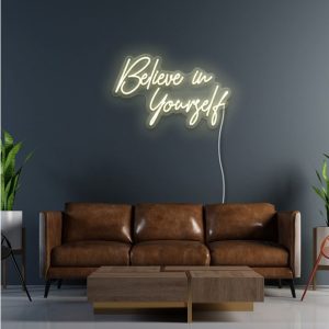 نئون نئون آلفا neonalfa neon sign believe in your self neon signs